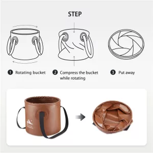Flextail Flex Bucket 20L – Összecsukható kemping vödör
