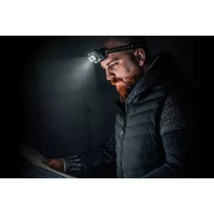 LEDLENSER HF8R Core 1600lm/210m, Li-ion, tölthető fejlámpa, fekete