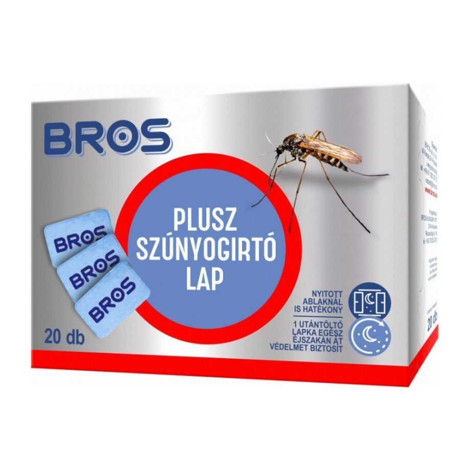 Bros Szúnyogirtó utántöltő lapka elektromos készülékhez 20db B011