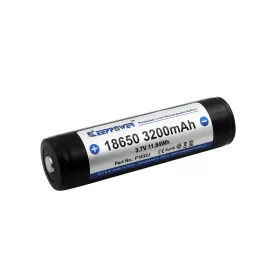 KeepPower 18650 3,7V 3200mAh védett Li-ion akkumulátor