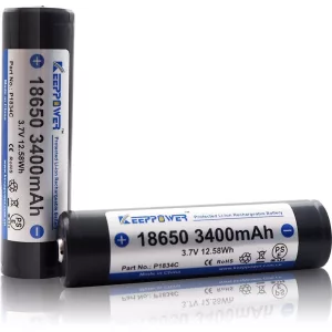 KeepPower 18650 3,7V 3400mAh védett Li-ion akkumulátor - kép 1