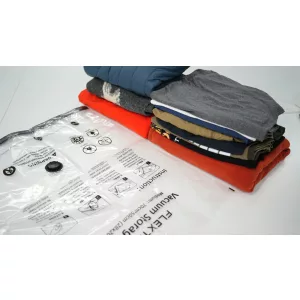 Flextail Tiny Pump + 4 db 40x60cm vákuumzsák csomagban utazáshoz, túrázáshoz