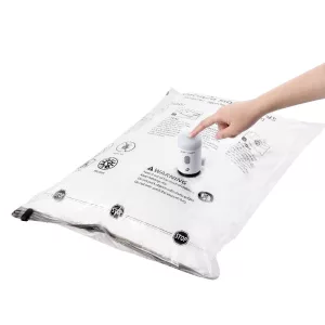 Flextail Tiny Pump + 4 db 40x60cm vákuumzsák csomagban utazáshoz, túrázáshoz