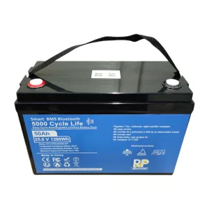 RP 25,2V 50Ah lítium vasfoszfát (LiFePo4) akkumulátor / bluetooth, kemping, hajó, hobby - kép 2